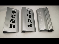 Tirador de placa de cubierta de puerta de aluminio y manija de empuje para accesorios de Hardware de puerta de vidrio