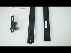 Cerradura de ventana corredera de aluminio 90G Cerradura lateral doble Cerradura de puerta moderna negro-marrón