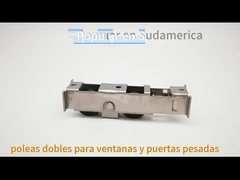 Rodillos de puertas correderas de nylon 21*20 rueda de ventana de acero inoxidable de trabajo pesado