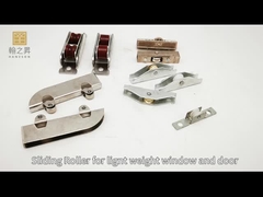 Ventana corredera de hierro de peso ligero puerta de rodillos de ruedas de pantalla de ventana de polea