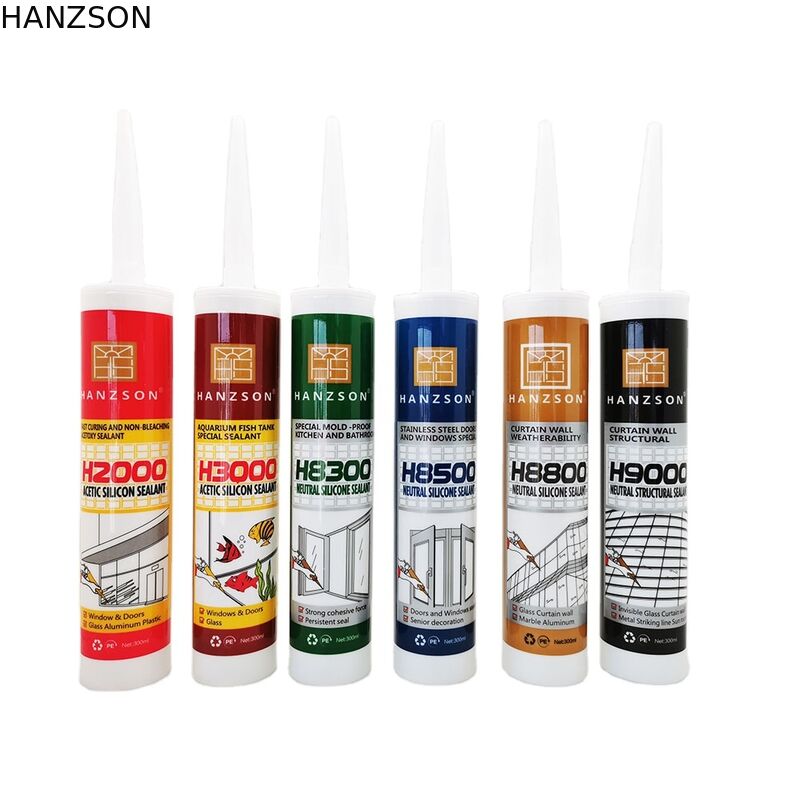Environmentally Friendly Curing Adhesives for Glass 8600 Window Adhesives Neutral Silicone Sealant Glass Caulk Silicone