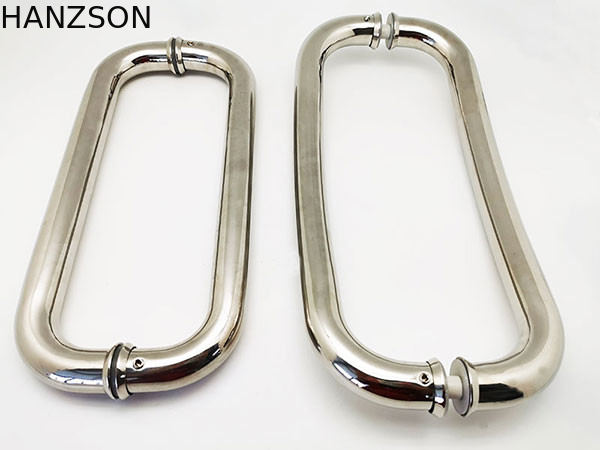 Accesorios de pulido del hardware de la puerta del vidrio de galjanoplastia que resbalan al OEM del ODM del tirador de puerta