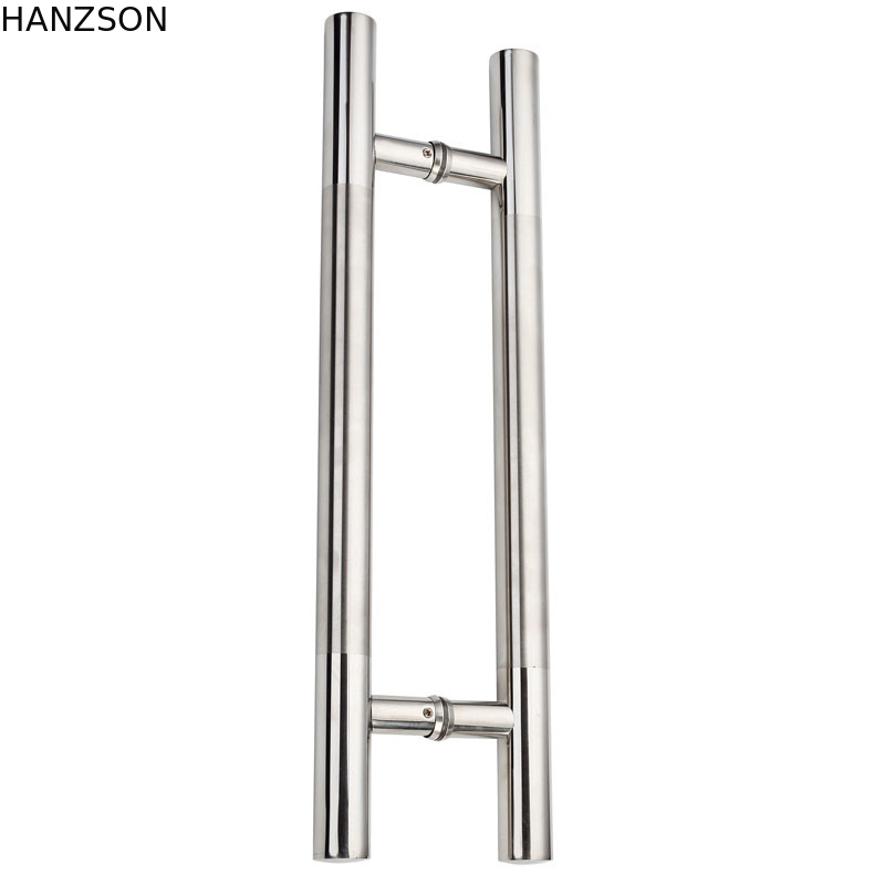 SUS316 Chrome plateó la manija, grueso de cristal del tubo del tirador de puerta 1.5m m del cuarto de baño SUS201