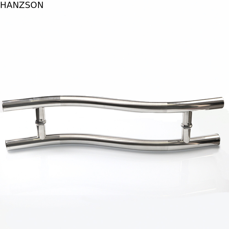 Tipo de cristal diámetro de los accesorios S del hardware de la puerta de 316SS 304SS de la manija 19m m del sitio de ducha