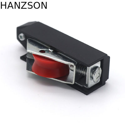 Rodillos de puerta de aluminio del ODM, material de nylon de los rodillos sS201 de la ventana de cristal de desplazamiento