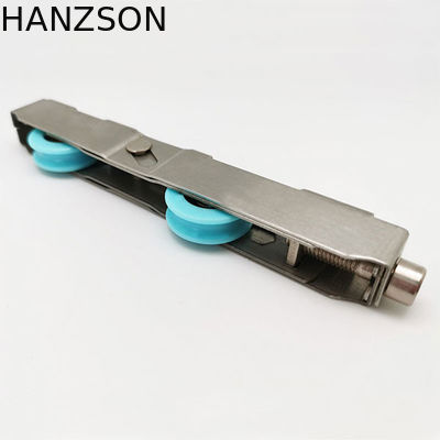 Rodillo de puerta de aluminio del OEM, rodillo ajustable SS201 POM Material de la ventana de desplazamiento