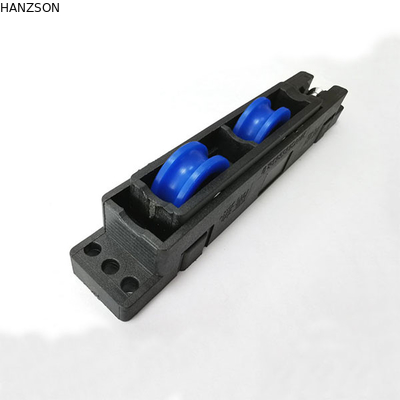 ODM de nylon ajustable del material plástico de los rodillos de la puerta deslizante con el transporte del acero de carbono