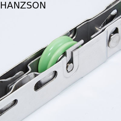 Rodillos de la puerta deslizante del ODM resistentes con 2 ruedas POM Iron Material